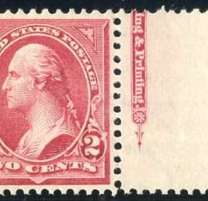 US 279Bf Bureau and Regular Issue VF - XF NH Pristine Carmine Shade PFC cv 47.50 as 85