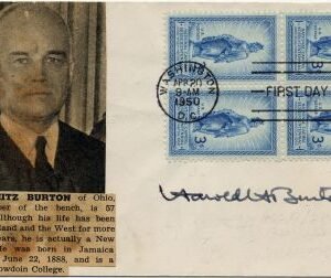 US 989 FDC Signed by Justice Harold H. Burton