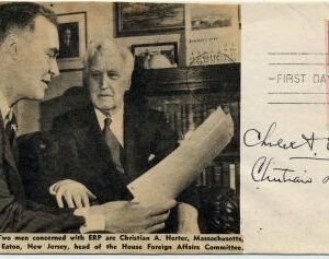 US C37 FDC Signed by Christian A. Hector, Charles A. Eaton