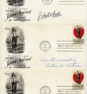 US 1317 Autographed Covers Set of 3, Designers & Engravers