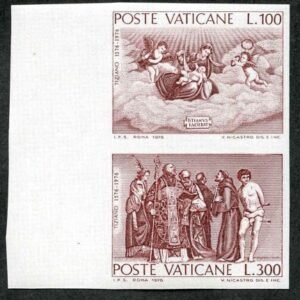 Vatican 590 - 91a NH XF Imperf Proof Left Margin Pair cv $600