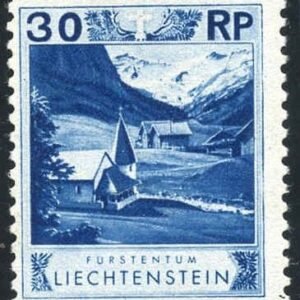 Liechtenstein 99a F - VF NH Mint  11 1/2 x 10 1/2 signed Zumstein