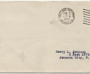 US 707 Cover Signed by George Dern, Governor of Utah