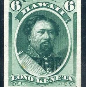 US Possessions - Hawaii 33P3 XF Mint Green Proof on India Paper cv $400