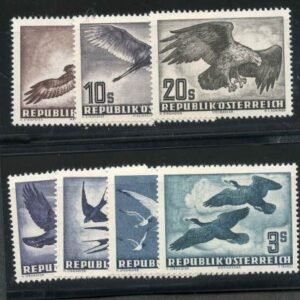 Austria C54-60 VF - XF NH Famous "Bird" set cv $332.80