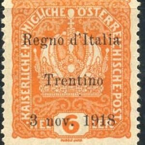 Austria N35 Italian Occupation - Trentino F - VF LH Mint Old Expert Signature cv $125