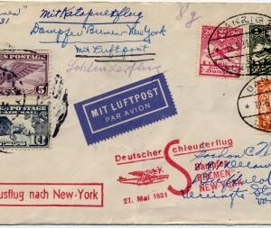 Danzig / US 1931 (May 19) Bremen Catapult Cover to NY