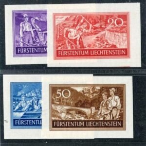 Liechtenstein 132 - 134  XF NH Imperf Set