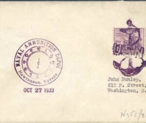 US Nevada, Hawthorne 732 Fancy Cancel Cover, Anchor