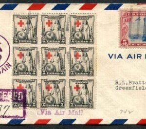 US Michigan, Mesick 702, C11 Fancy Cancel Cover, Smiling Face