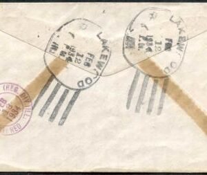 US Illinois, Lakewood 635 Fancy Cancel Cover, Small Stars