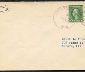 US Wisconsin, Nekoosa 543 Fancy Cancel Cover, Circles