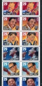 US Errors 2737cP Mint XF NH Uncut Pair of Panes of 8 perf horiz. only