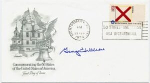 US 1654 FDC Signed by Gov. of AL, George C. Wallace