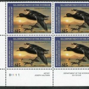US RW69 Duck Stamp VF - XF NH Plate Block cv $130