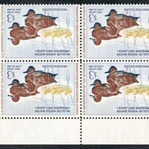 US RW27 Duck Stamps VF - XF NH Plate Block cv $475