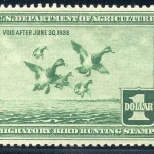 US RW4 Duck Stamp VF - XF NH Well Centered with PSAG Cert