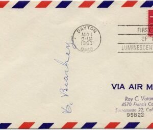 US 1963 C64a FDC Signed by Pilot Hillery Beachey