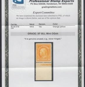 US 416 Washington / Franklin XF NH PSE XF 90 J Cert