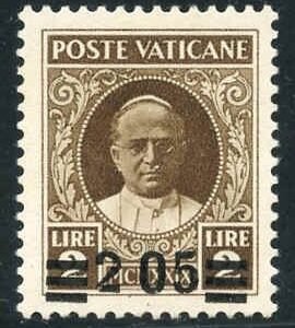 Vatican 37a VF NH Missing Comma between "2" and "0"