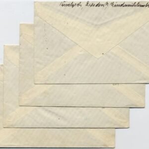 Germany 1932 4 Airmail Covers to SS Stuttgart