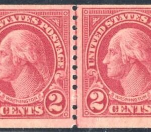 US 599a F - VF NH Line Pair - Fresh cv $1,150