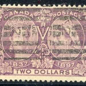 Canada 62 F - VF Used Sismondo Cert, Roller cancel cv $600.00