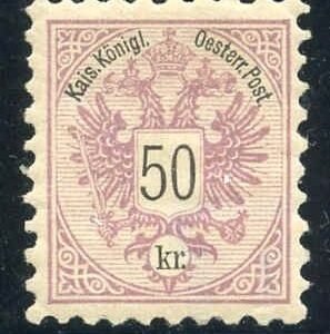 Austria 46b XF - Superb Mint LH Pristine, Signed, Barely Hinged Brief Marken Watermark