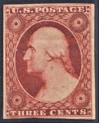 INV-15400itExt_fcd935cb-411f-4e9a-9896-f519c4a3bf2b US 11 Early Classics VF H Unused 4 Margin - Rich Color cv $275