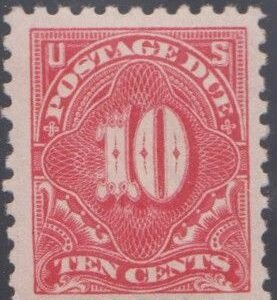 US J56a Postage Dues VF LH Large Margins - Dull Rose cv $80
