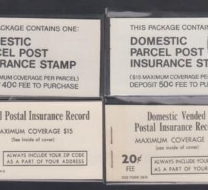 US QI2 Parcel Post I + II, 3 - 4 - Set of 4 Booklets - cv $33