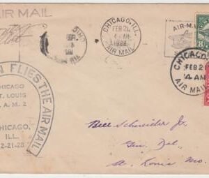 US 1928 C4, 634a on Pilot, Harlan A. "Bud" Gurney Signed Cover