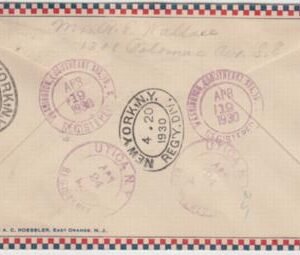 US 1930 C13 FDC on Registered Airmail Cover