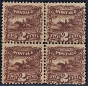US 113 Pictorials Mint Hinged Ave-Fine Block Disturbed Part OG