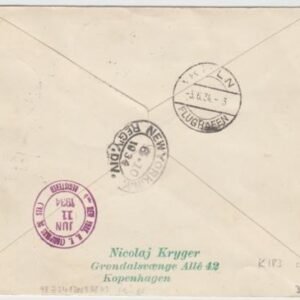 Denmark 1934 Catapult Cover, Bremen - New York. K183