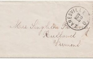 US 65 Early Classics Zanesville, OH Globe Fancy Cancel to Rutland, VA Superb Strike