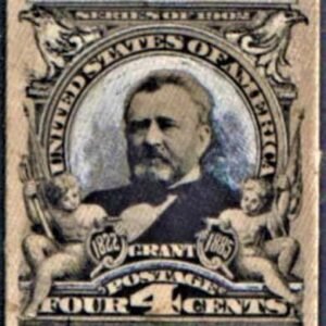 US 303-E3 Bureau and Regular Issue VF Unique Essay with Different Grant Portrait + Eagles