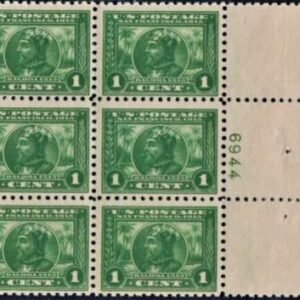 US 401 Early Commemoratives Mint NH F - VF Wide Side Plate # Block - Pristine!