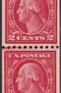 US 487 Washington / Franklin Mint NH VF Line Pair - Fresh