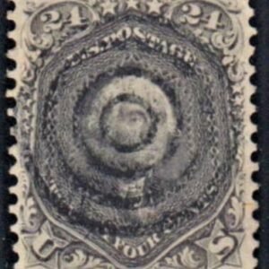 US 78 Early Classics Fancy Cancel Used VF - XF Single Unusually Well Centered, S-O-N Target Cancel, PAG Cert