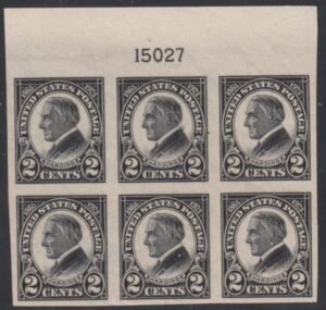 US 611 Mint LH VF Plate Block Top # 15027 cv $70