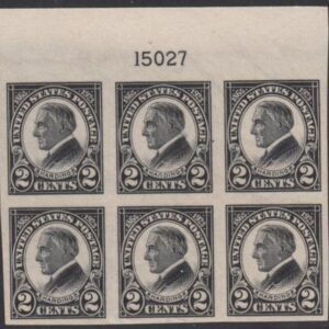 US 611 Mint LH VF Plate Block Top # 15027 cv $70