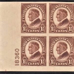 US 631 Mint NH VF Block No Gum Breakers Four Natural Gum Bends cv $700
