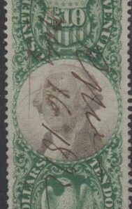 US R149 Revenue Used F - VF Virtually Sound, Beautiful Rich Color