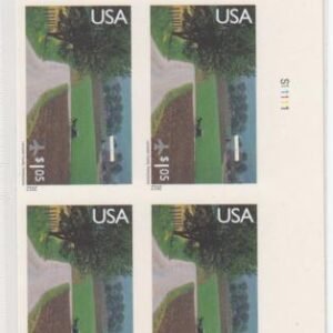 US C150a Airmail Errors Mint NH XF Plate Block - Die Cutting Omitted
