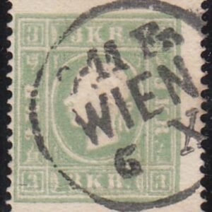 Austria 8a Used F-VF Bluish Green, Beautiful Vienna Cancel