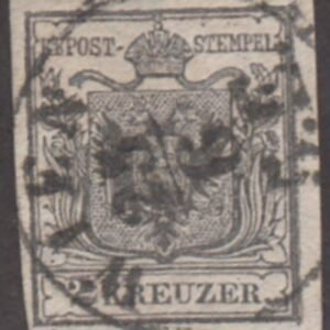 Austria 2b Used F - VF Gray Black Handpaper cv $120