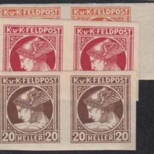 Austria MP2-4 Mint LH XF Imperf Pairs cv $86