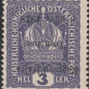 Austria N33b Italian Occupation - Trentino Mint LH F - VF Inverted Overprint - Raybaudi Cert cv $125