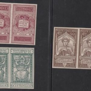 Italy 133b-5b NH F-VF Imperf Pairs